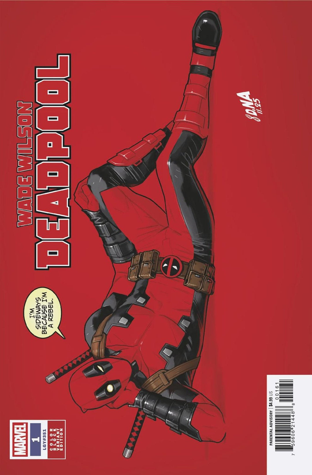 Wade Wilson: Deadpool 1 David Nakayama Color Block Red Variant - gabescaveccc