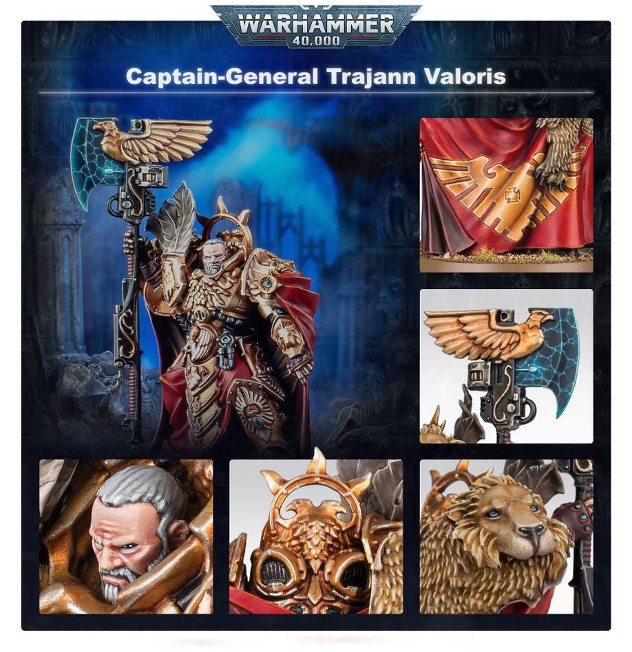 Warhammer 40,000 Adeptus Custodes Captain - General Trajann Valoris - gabescaveccc