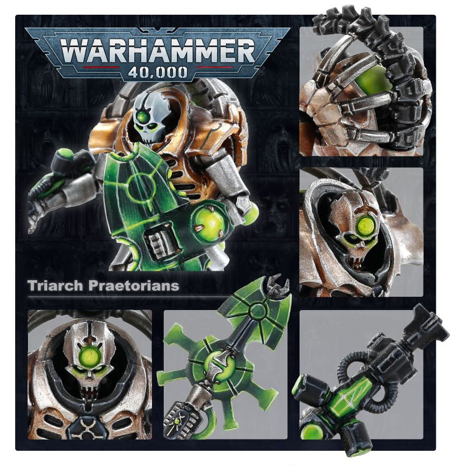 Warhammer Age of 40,000: Necrons Triarch Praetorians - gabescaveccc