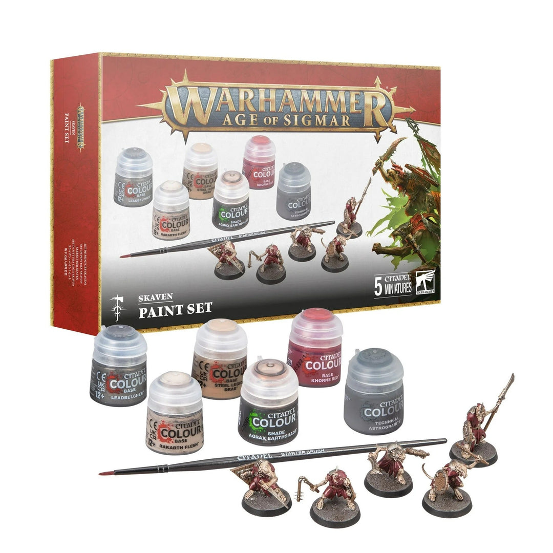 Warhammer Age of Sigmar: Skaven Paint Set - gabescaveccc