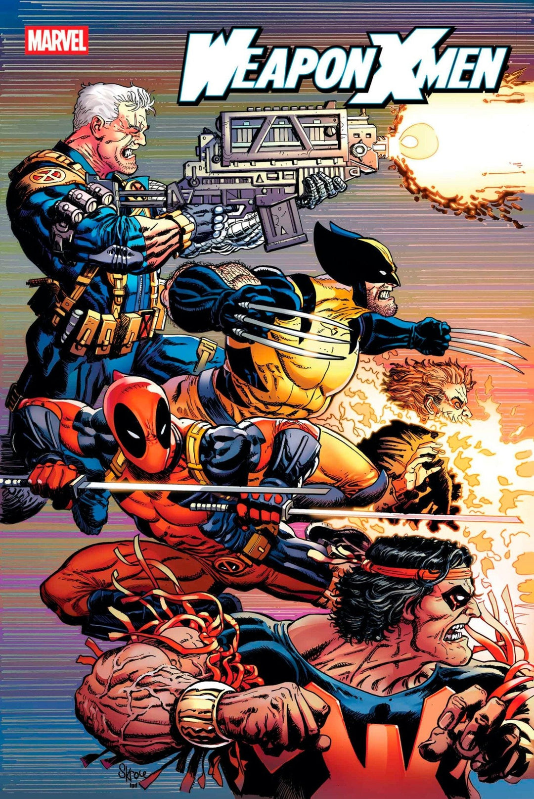 Weapon X - Men 5 (Of 5) Steve Skroce Variant - gabescaveccc