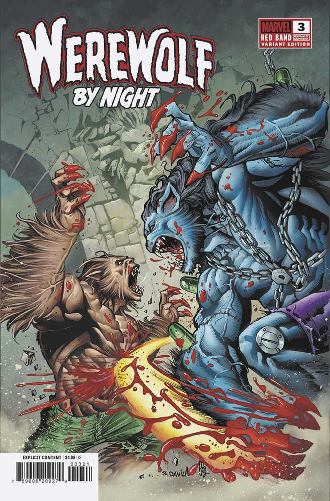 Werewolf By Night: Red Band #3 Sergio Davila Variant [Polybagged] - gabescaveccc