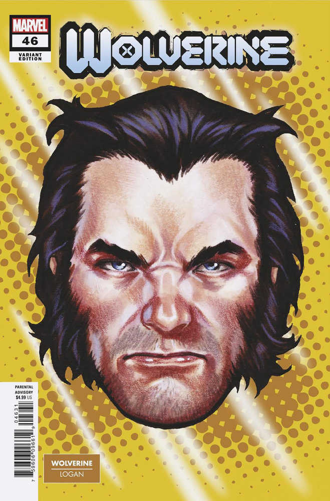 Wolverine #46 Mark Brooks Headshot Variant - gabescaveccc