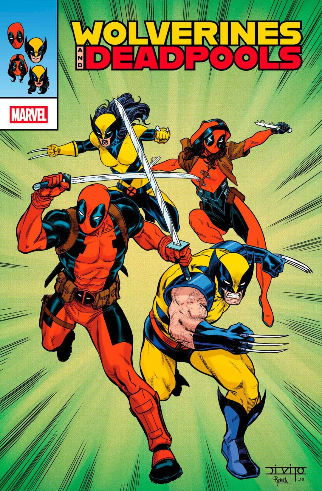 Wolverines & Deadpools 1 Andrea Di Vito Retrovision Variant - gabescaveccc