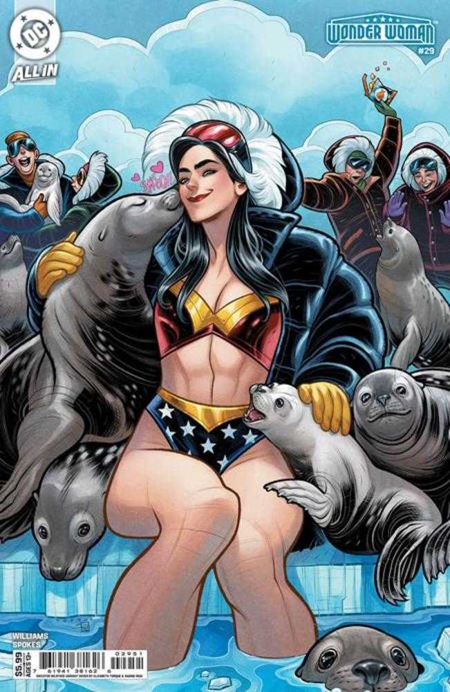 Wonder Woman 29 Cover E Elizabeth Torque Sweater Weather Card Stock Variant - gabescaveccc