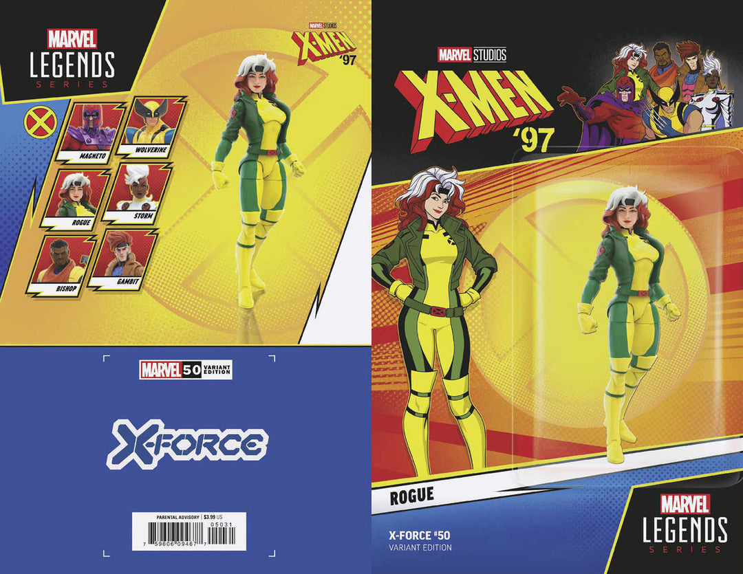 X-Force #50 X-Men 97 Rogue Action Figure Variant - gabescaveccc