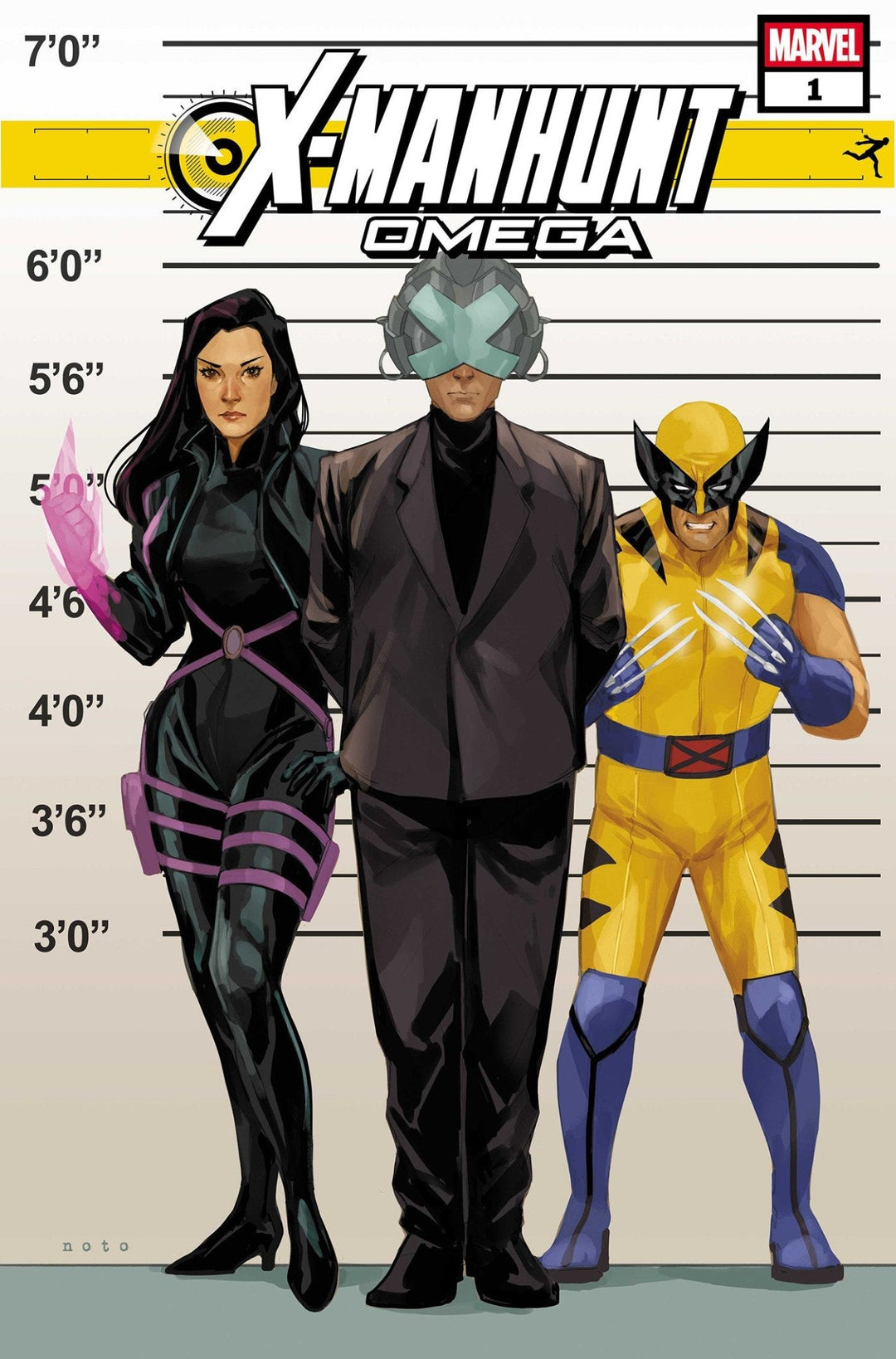 X - Manhunt Omega #1 Phil Noto Connecting X - Manhunt Variant [Xmh] - gabescaveccc