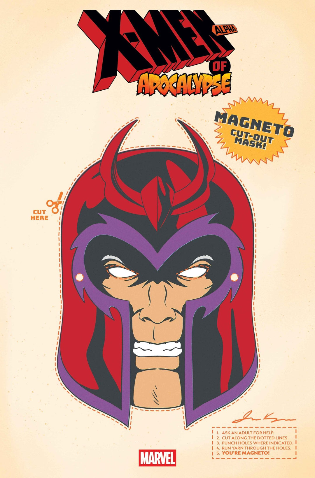 X Men Of Apocalypse Alpha 1 Retro Halloween Mask Variant - gabescaveccc