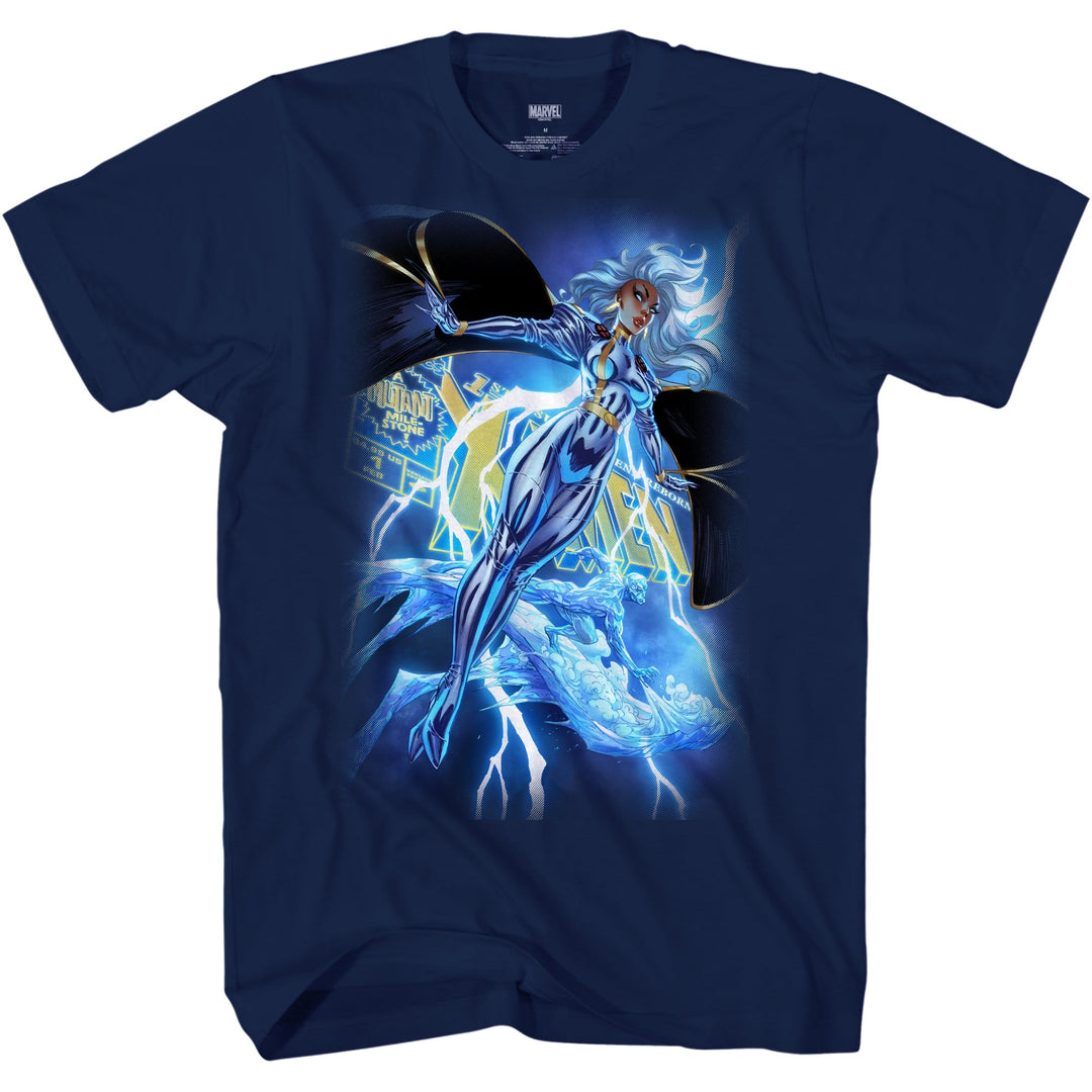 X-Men Uncanny Storm And Ice Man Marvel Comics Adult T Shirt - gabescaveccc