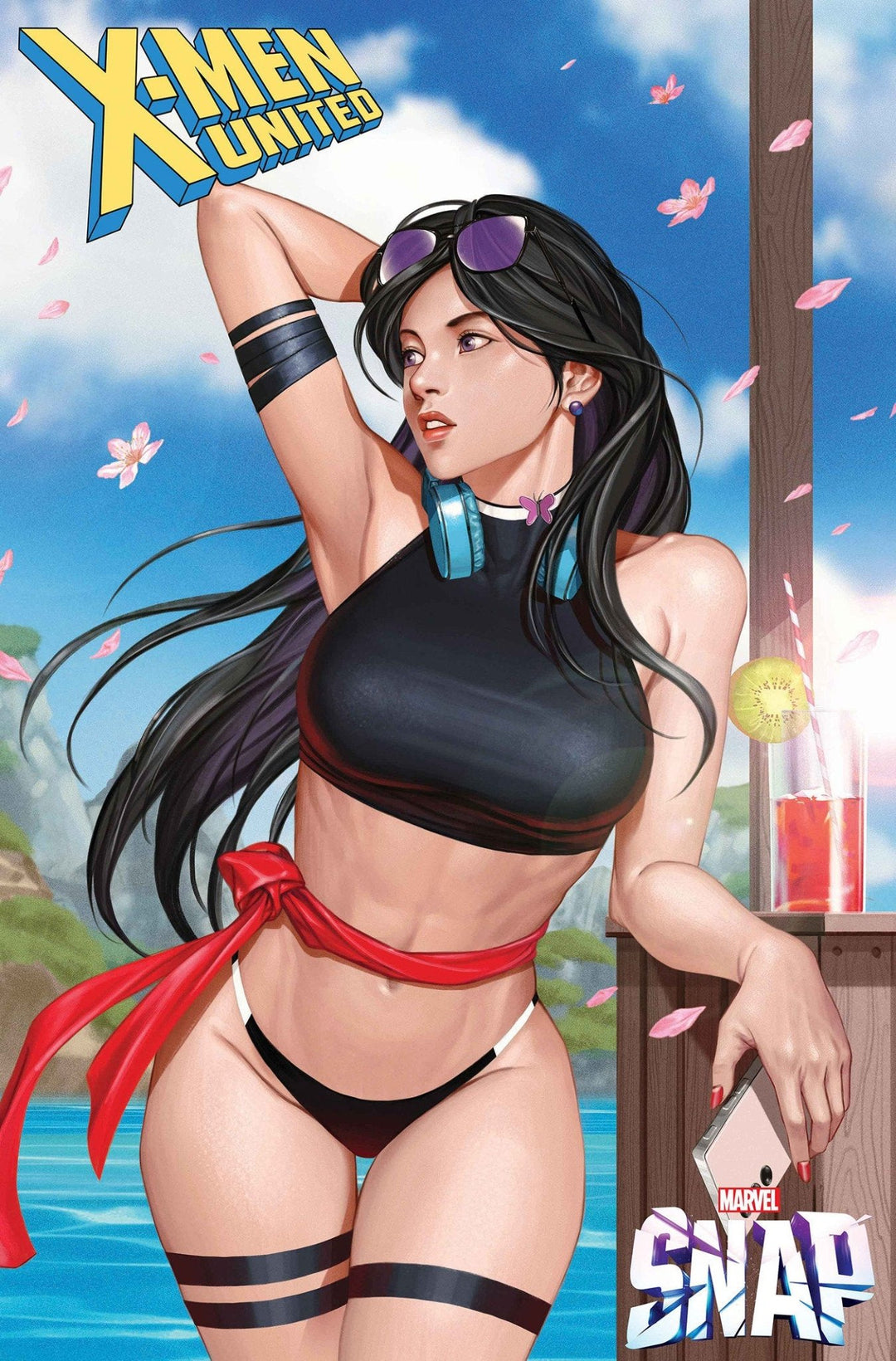 X-Men United 5 Inhyuk Lee Marvel Snap Swimsuit Variant - gabescaveccc