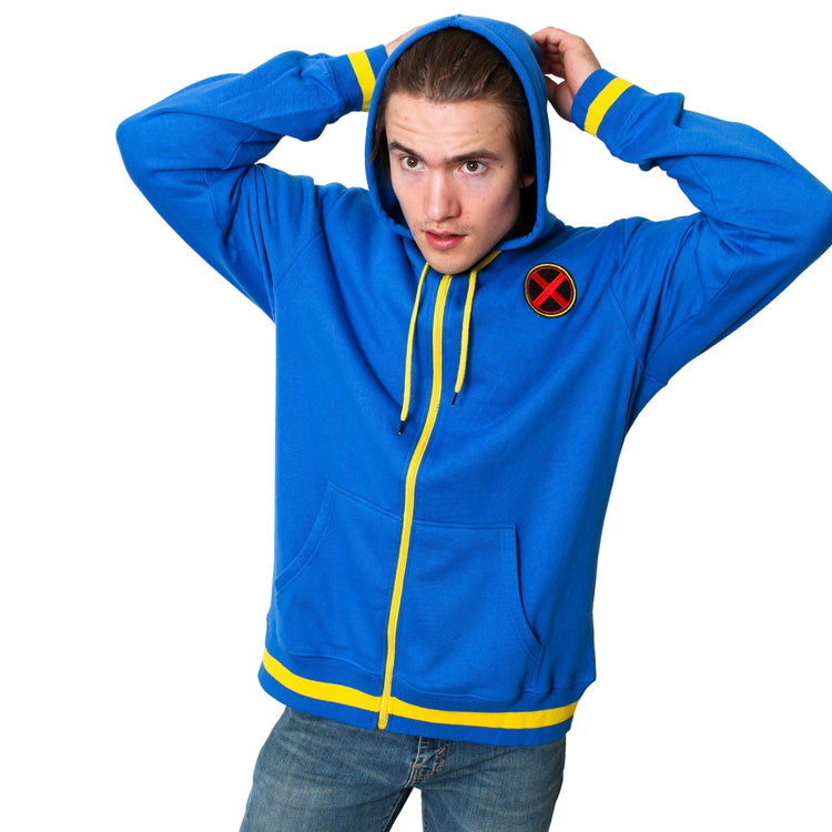 X-Men Xavier Institute Marvel Adult Zip Up Hoodie - gabescaveccc