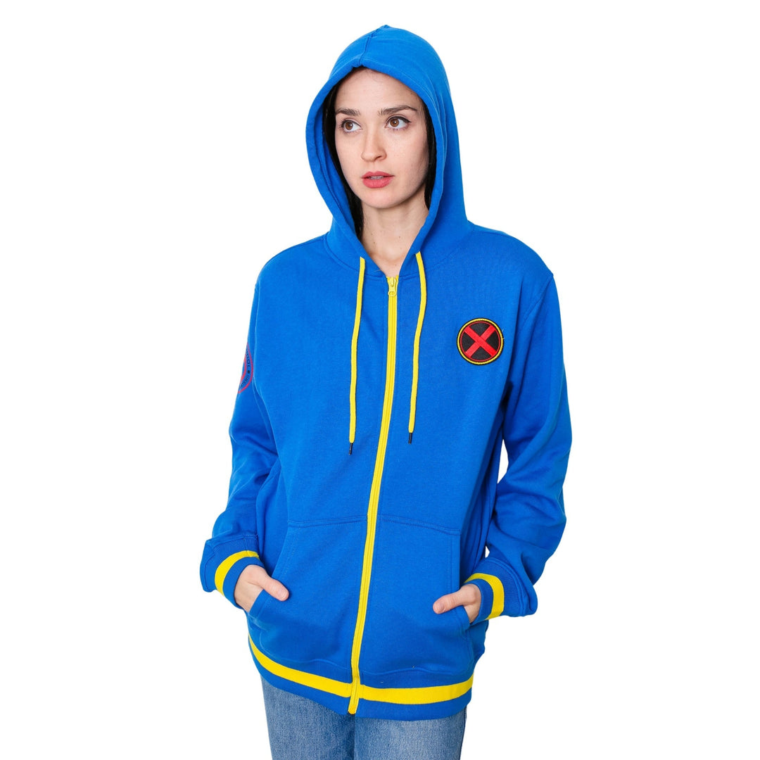 X-Men Xavier Institute Marvel Adult Zip Up Hoodie - gabescaveccc