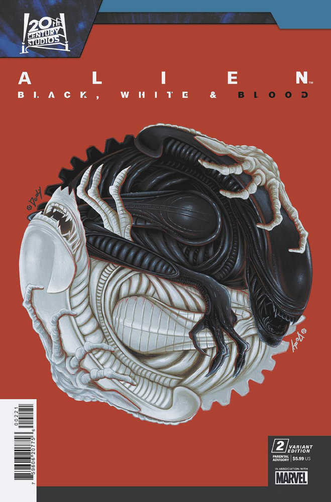 Alien: Black, White & Blood #2 Doaly Variant - gabescaveccc