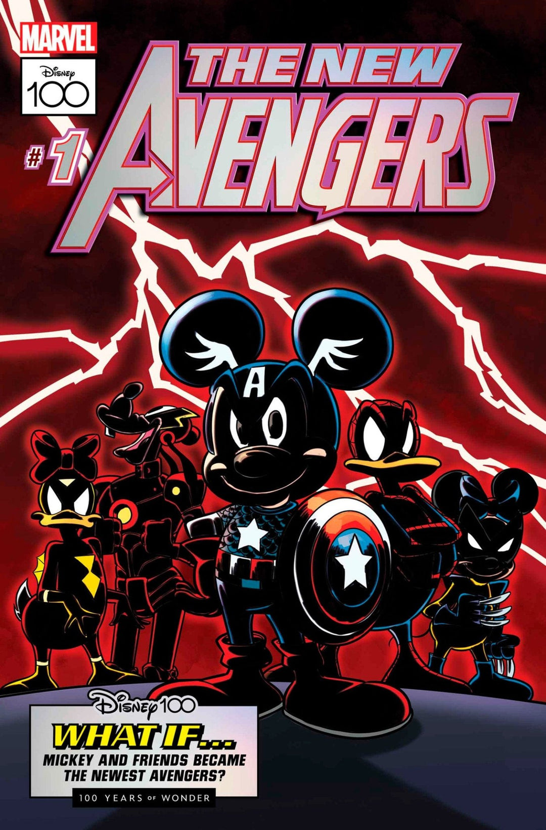 Amazing Spider-Man 25 Donald Soffritti Disney100 The New Avengers Variant - gabescaveccc