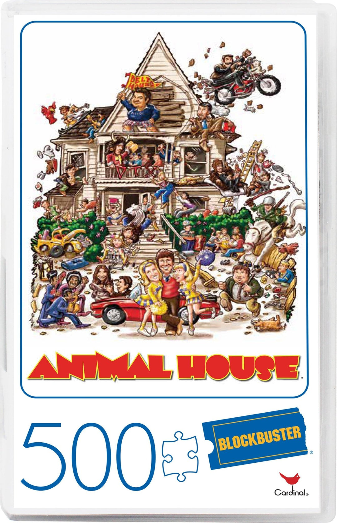 Animal House Movie 500-Piece Puzzle in Plastic Retro Blockbuster VHS Video Case - gabescaveccc