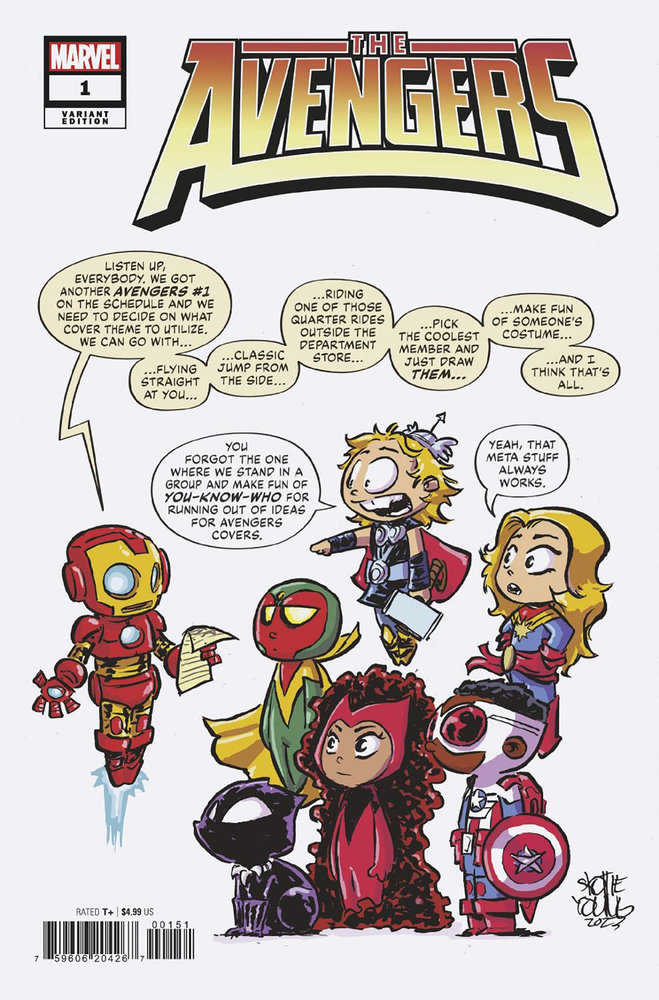 Avengers 1 Skottie Young Variant - gabescaveccc