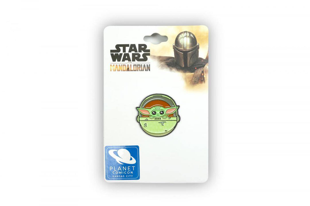 Baby Yoda Exclusive Planet Comicon Kansas City Pin Star Wars Mandalorian - gabescaveccc