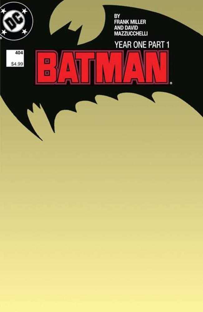 Batman #404 Facsimile Edition Cover B Blank Card Stock Variant - gabescaveccc