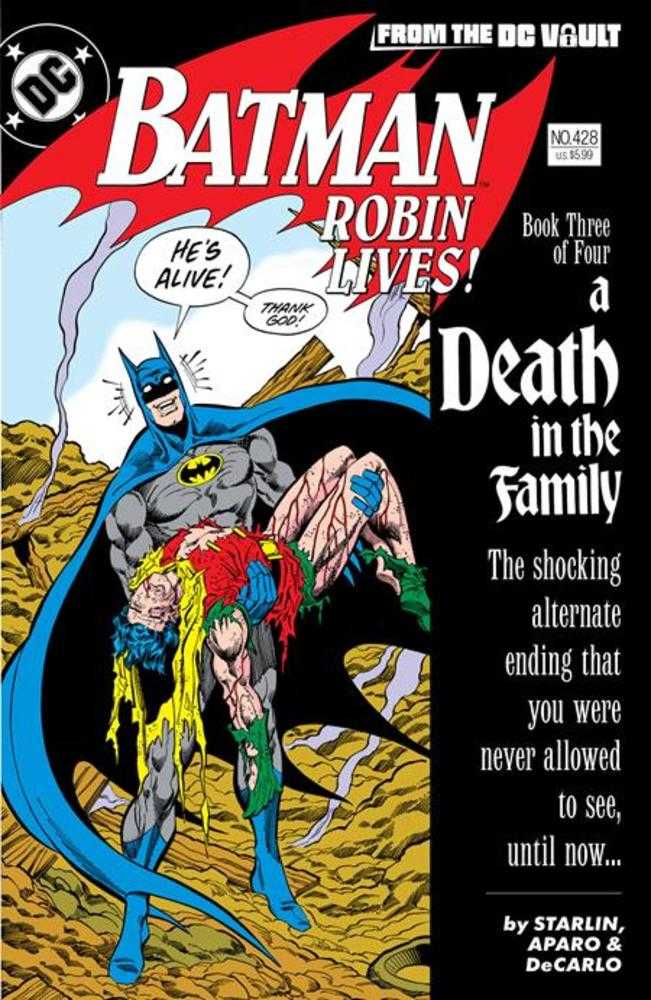 Batman #428 Robin Lives (One Shot) 2nd Print Cover B Jim Aparo Card Stock Variant - gabescaveccc