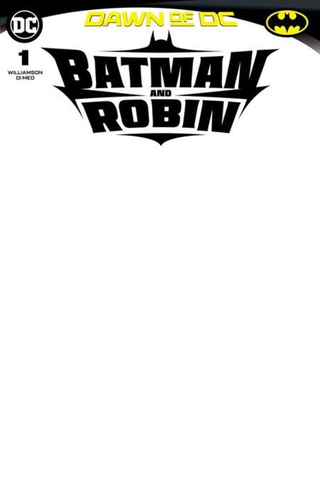 Batman And Robin #1 Cover D Blank Card Stock Variant - gabescaveccc