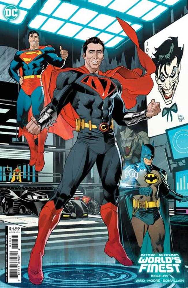 Batman Superman Worlds Finest #19 Cover C Dan Mora Nicolas Cage Super-Variant Card Stock Variant - gabescaveccc