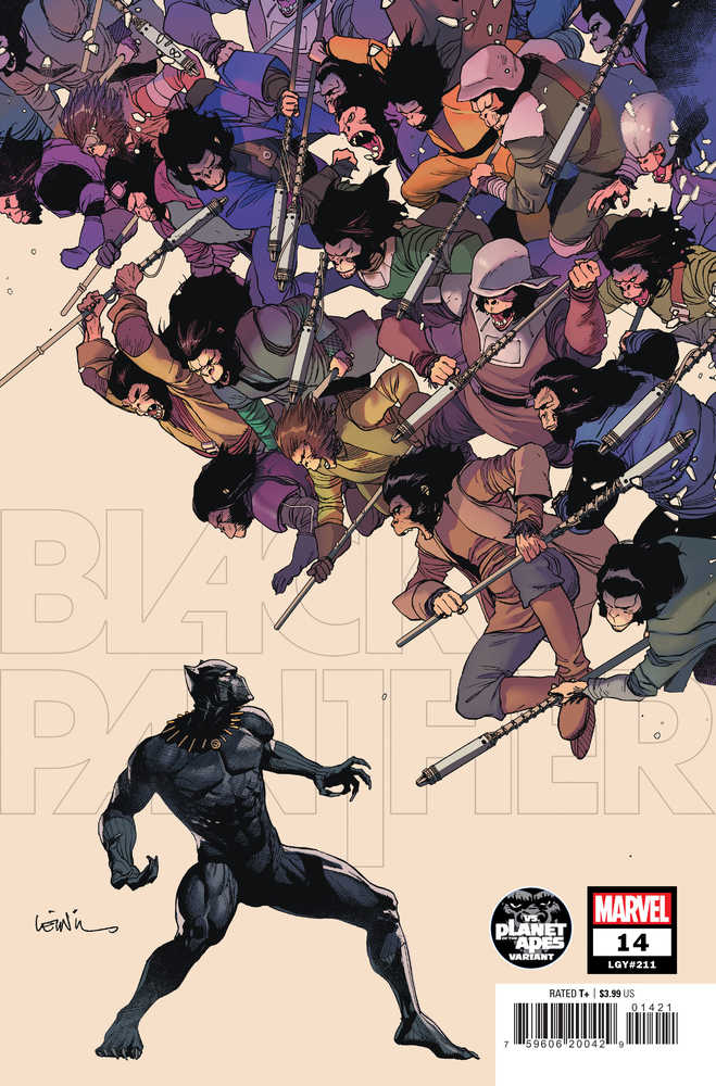 Black Panther #14 Yu Planet Of The Apes Variant - gabescaveccc