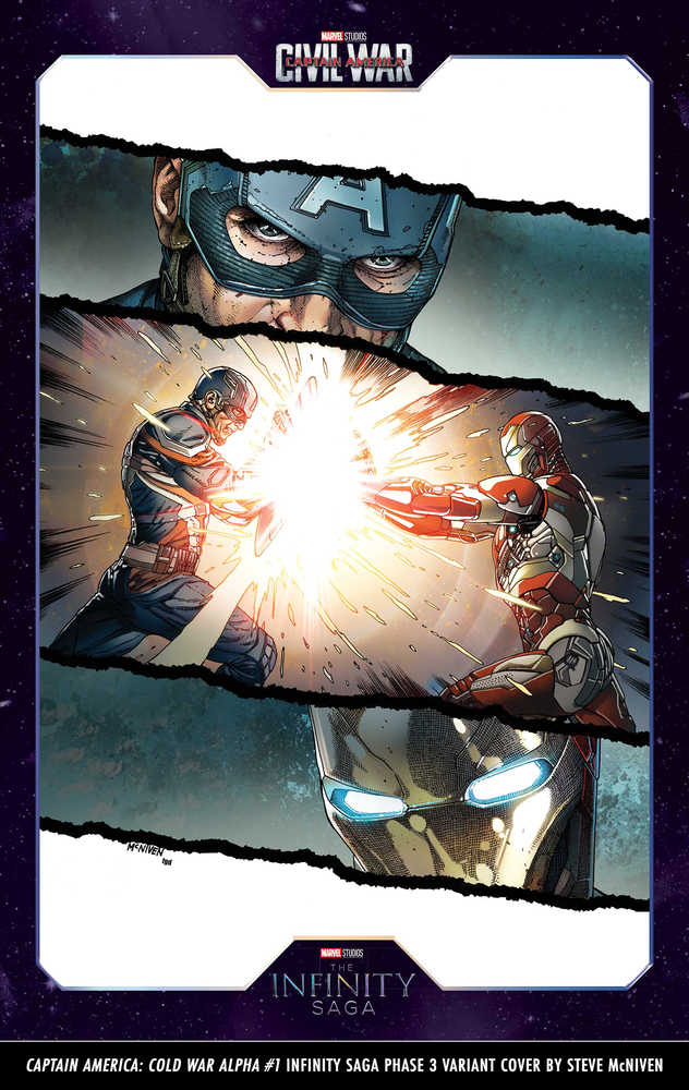 Captain America Cold War Alpha #1 Infinity Saga Phase 3 Variant - gabescaveccc