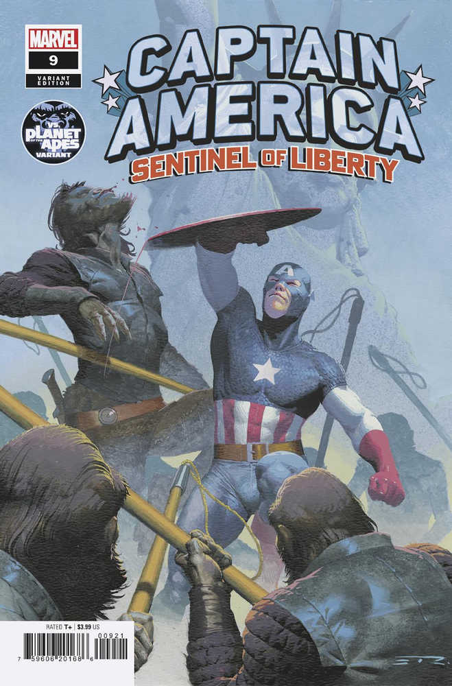 Captain America Sentinel Of Liberty #9 Planet Of The Apes Va - gabescaveccc