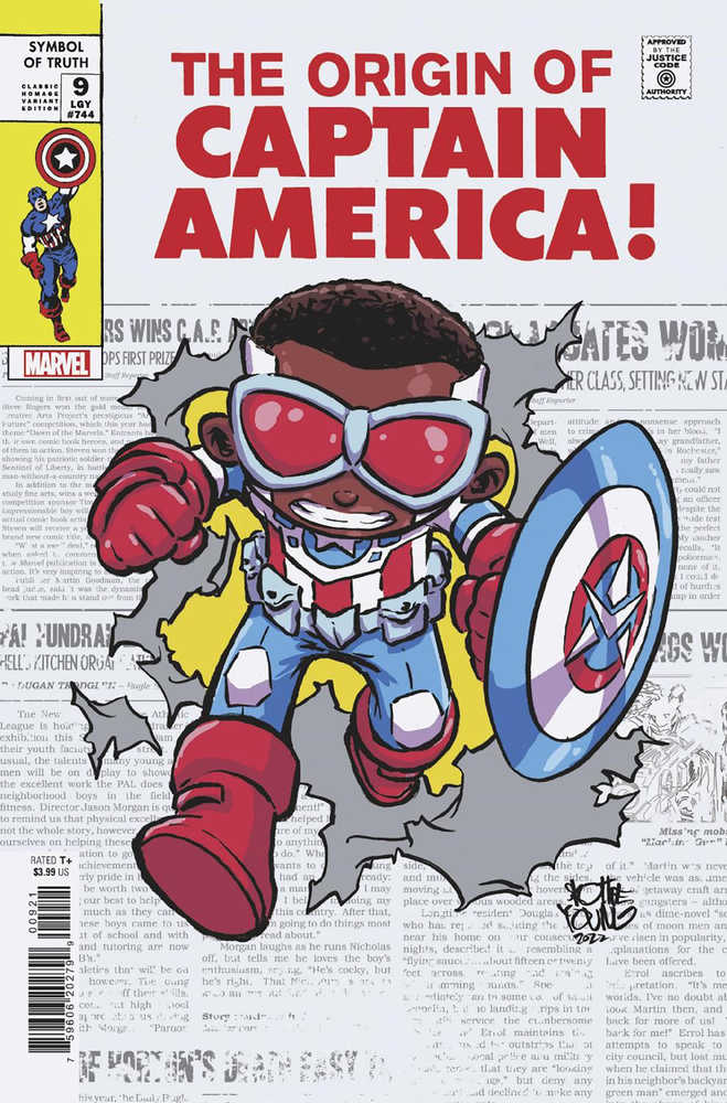 Captain America Symbol Of Truth #9 Young Classic Homage Variant - gabescaveccc