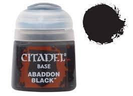 Citadel Colour Base Abaddon Black Paint - gabescaveccc