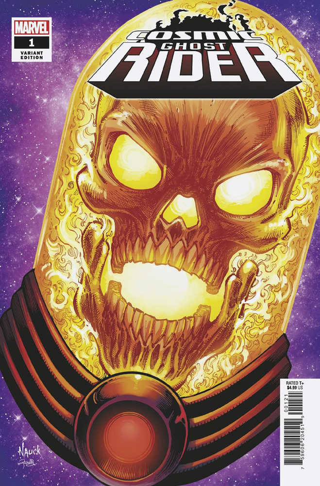 Cosmic Ghost Rider #1 Nauck Headshot Variant - gabescaveccc