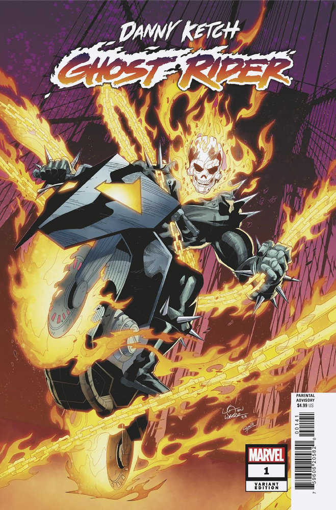 Danny Ketch: Ghost Rider 1 Logan Lubera Variant - gabescaveccc