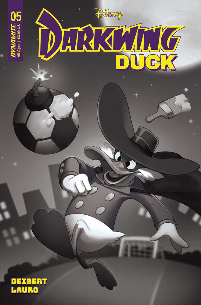 Darkwing Duck #5 Cover G 10 Copy Variant Edition Leirix Black & White - gabescaveccc