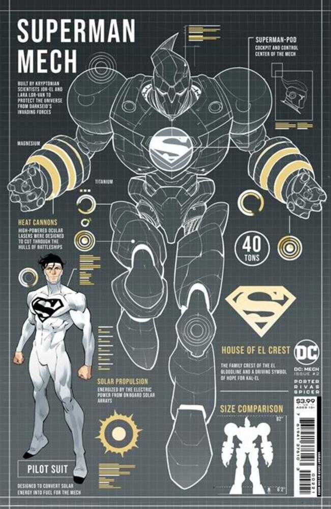 DC Mech #2 (Of 6) Cover B Dan Mora Card Stock Variant - gabescaveccc