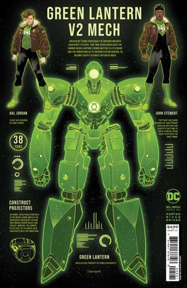 DC Mech #5 (Of 6) Cover B Dan Mora Card Stock Variant - gabescaveccc