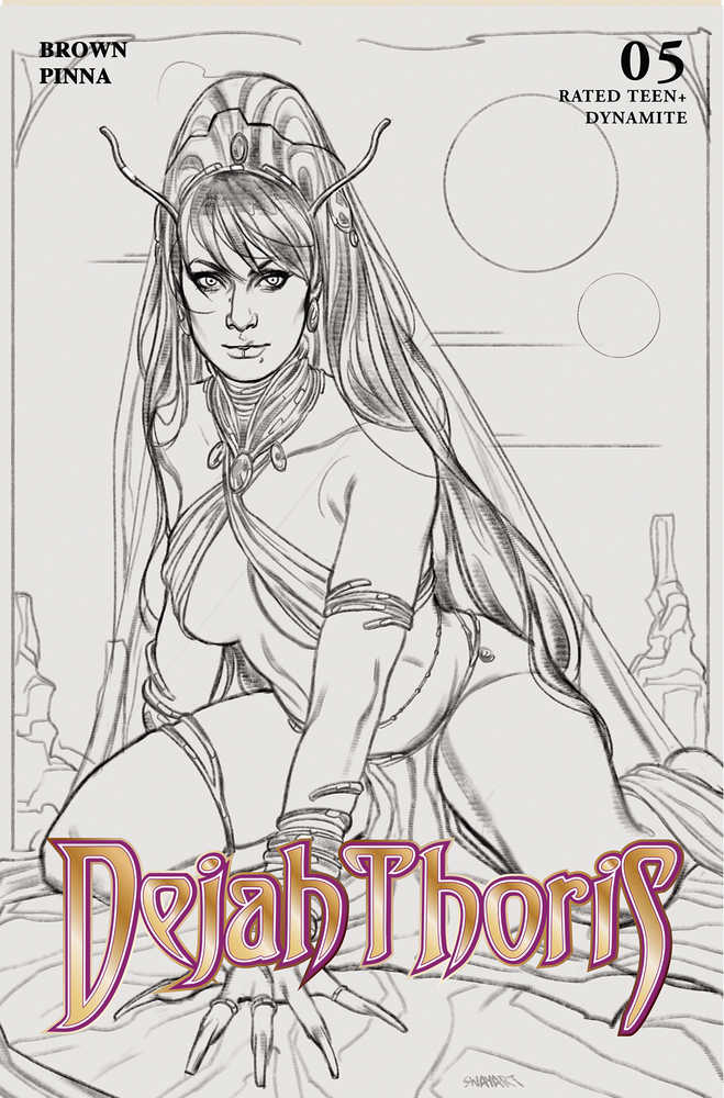 Dejah Thoris (2023) #5 Cover G 10 Copy Variant Edition Sway Line Art - gabescaveccc