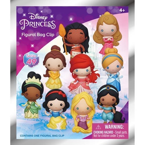 Disney Princess Series 49 Metallic 3D Foam Bag Clip - gabescaveccc