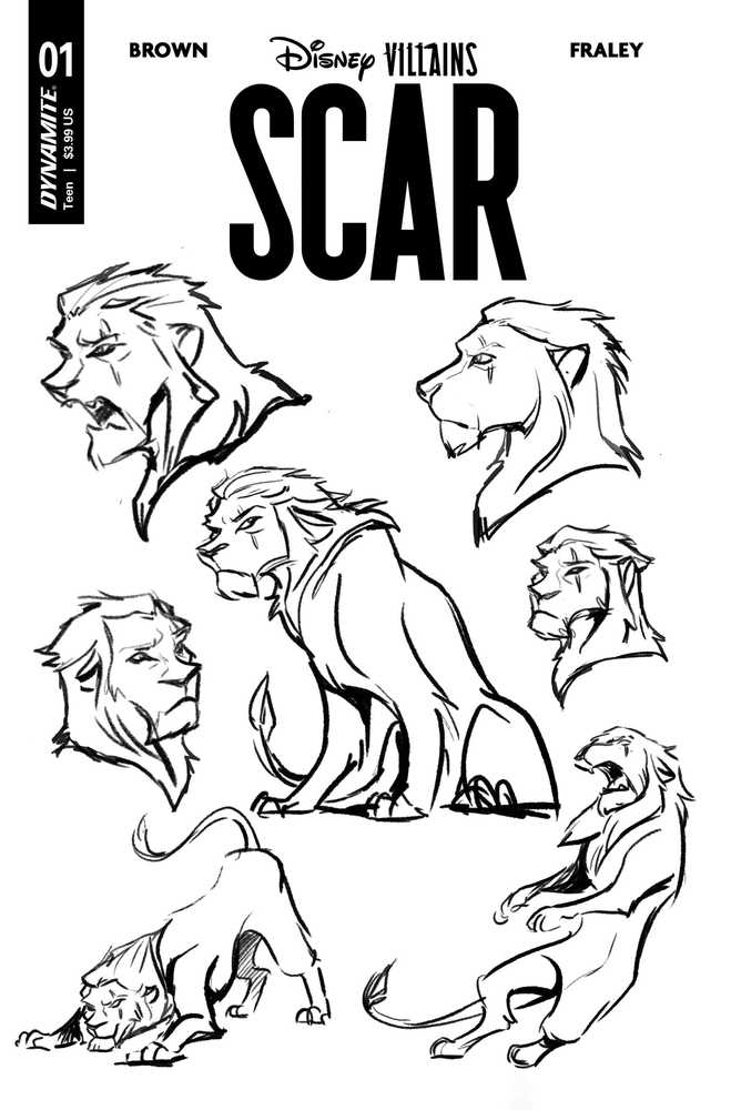 Disney Villains Scar #1 Cover J 20 Copy Variant Edition Character Desgin - gabescaveccc