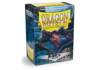 Dragon Shield Card Sleeves Matte Black - gabescaveccc