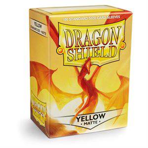 Dragon Shield Card Sleeves Matte Yellow - gabescaveccc