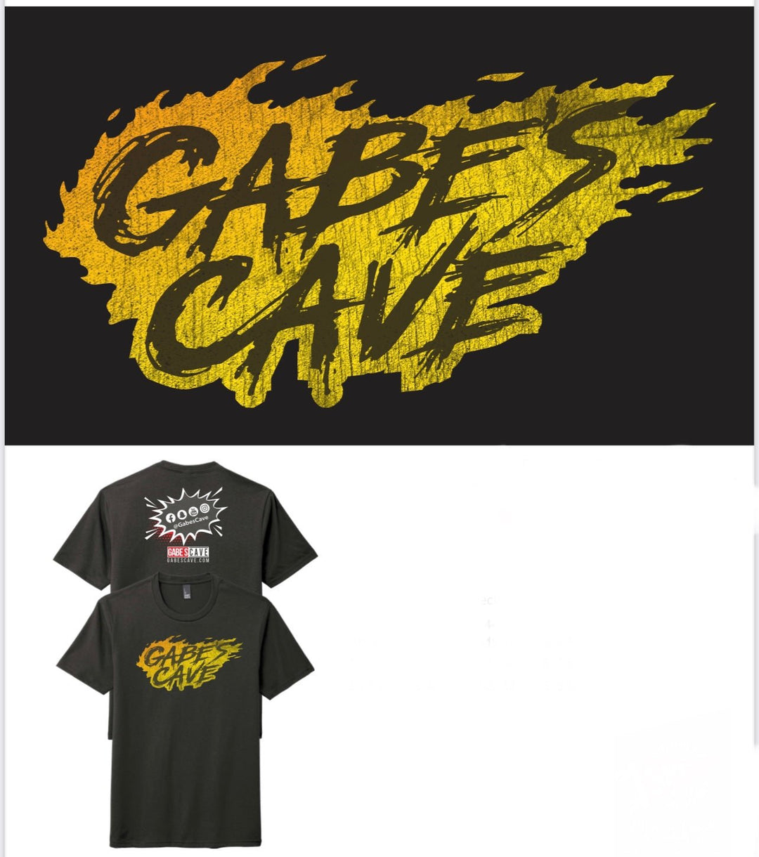 Fired Up Gabe's Cave Logo Shirt - gabescaveccc