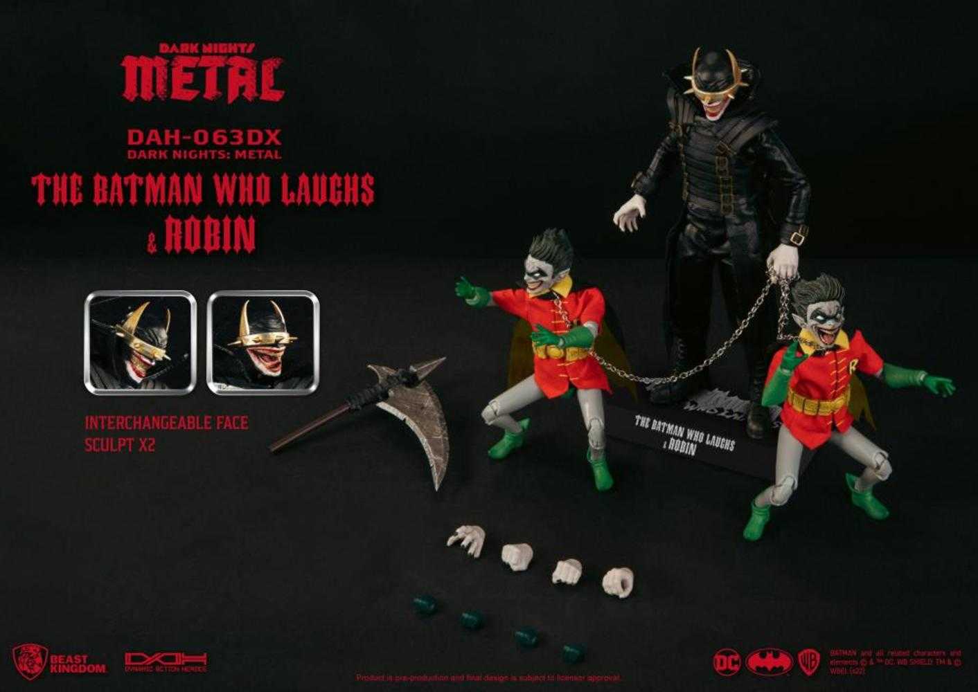 Free Comic Book Day 2023 Dk Metal Dah063dx Batman Who Laughs W/Robins Previews Exclusive Action Figure - gabescaveccc