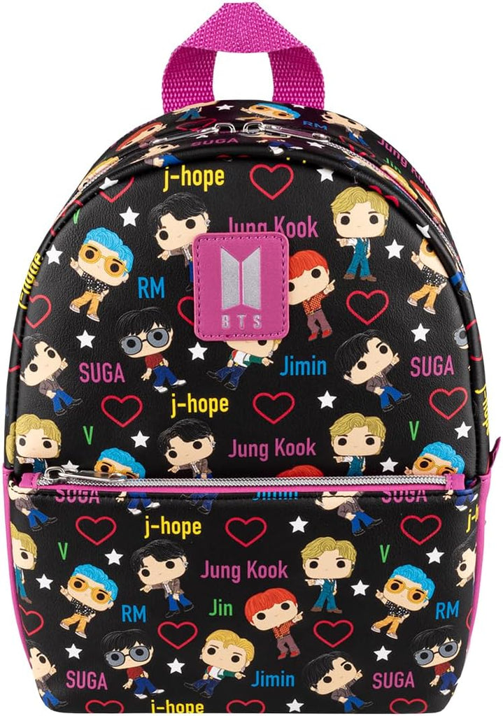 Funko Pop! Mini-Backpack: BTS Band with Hearts, All Over Print