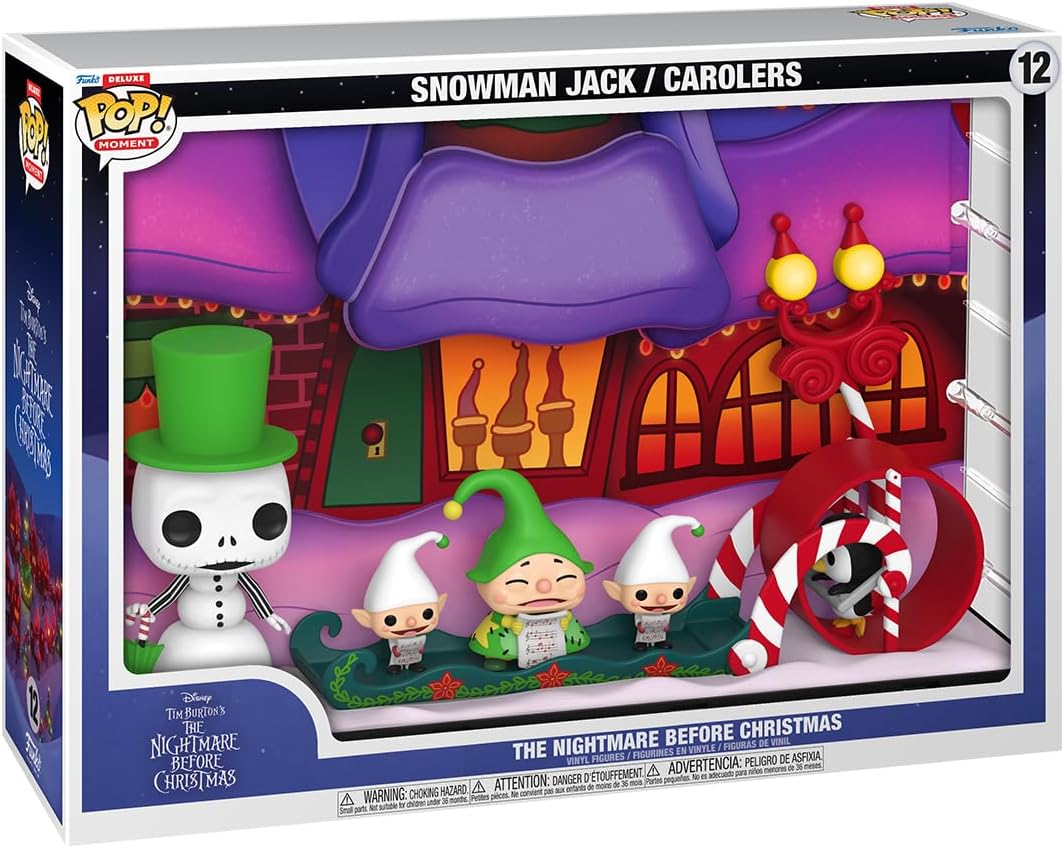 Funko Pop! Moments Deluxe: The Nightmare Before Christmas - Snowman Jack and Carolers - gabescaveccc
