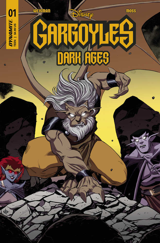 Gargoyles Dark Ages #1 Cover I 10 Copy Moss Original - gabescaveccc