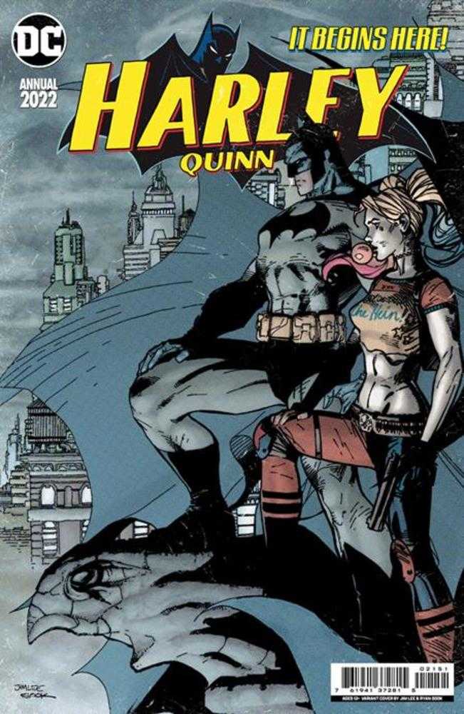 Harley Quinn 2022 Annual #1 (One Shot) Cover C Jim Lee & Ryan Sook Homage Card Stock Variant - gabescaveccc