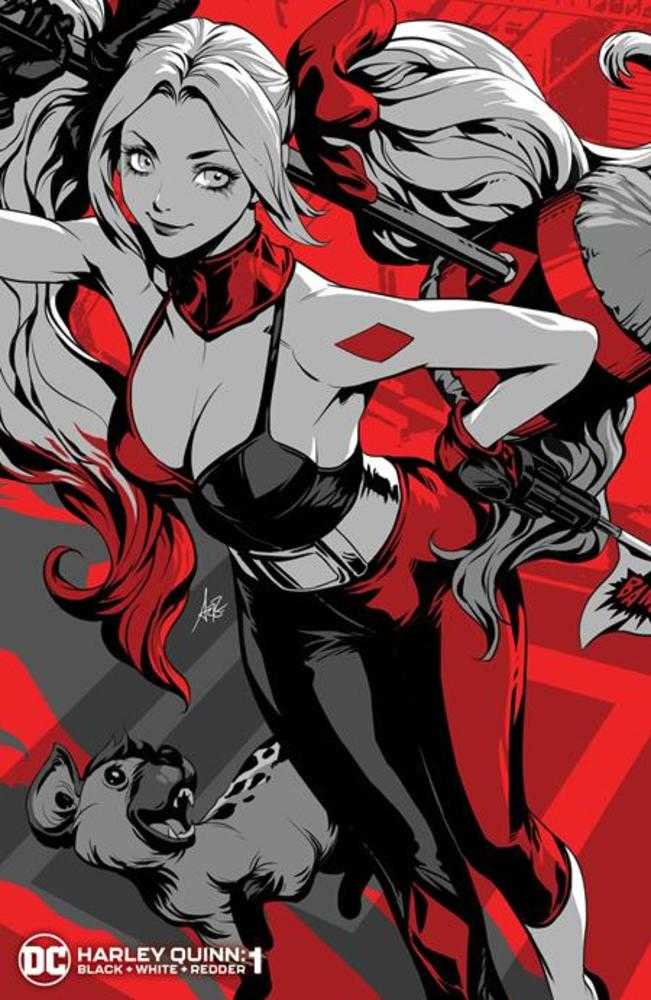 Harley Quinn Black White Redder #1 (Of 6) Cover B Stanley Artgerm Lau Variant - gabescaveccc