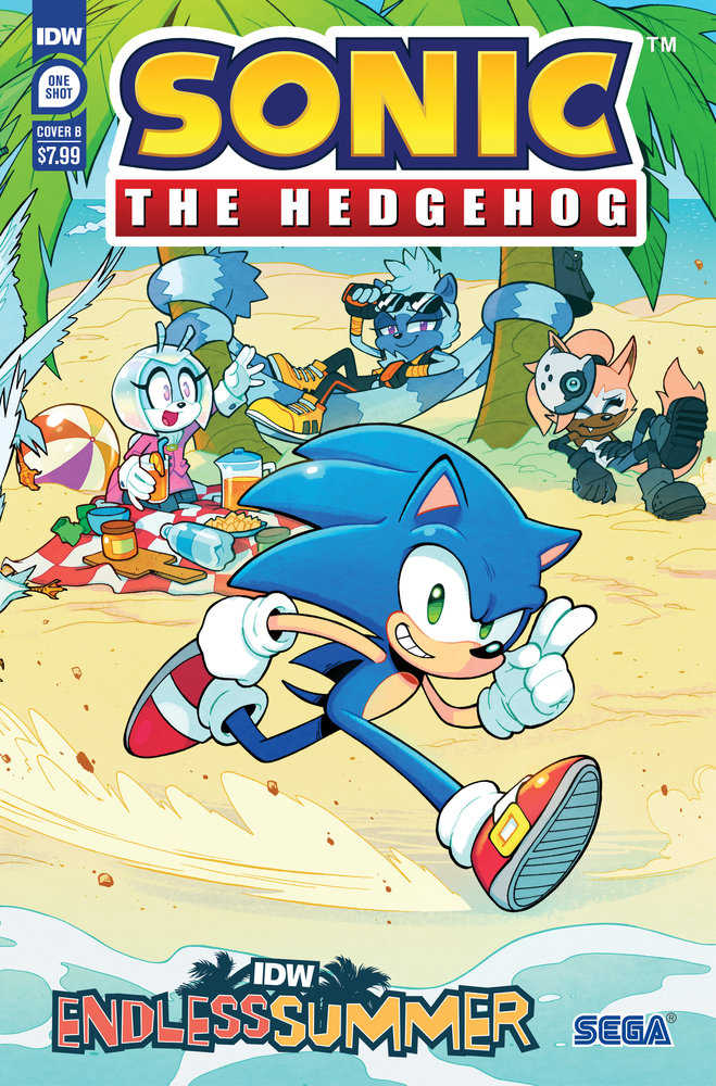 Idw Endless Summer--Sonic The Hedgehog Variant B (Lawrence Connected Cover) - gabescaveccc
