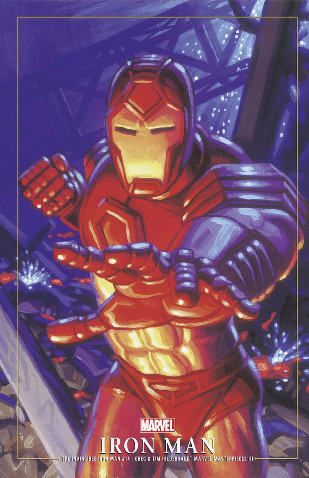 Invincible Iron Man 14 Greg And Tim Hildebrandt Iron Man Marvel Masterpieces III Variant - gabescaveccc