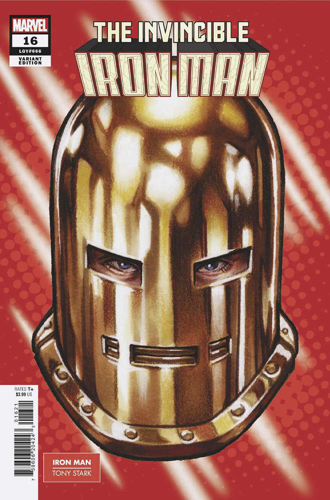 Invincible Iron Man #16 Mark Brooks Headshot Variant [Fhx] - gabescaveccc